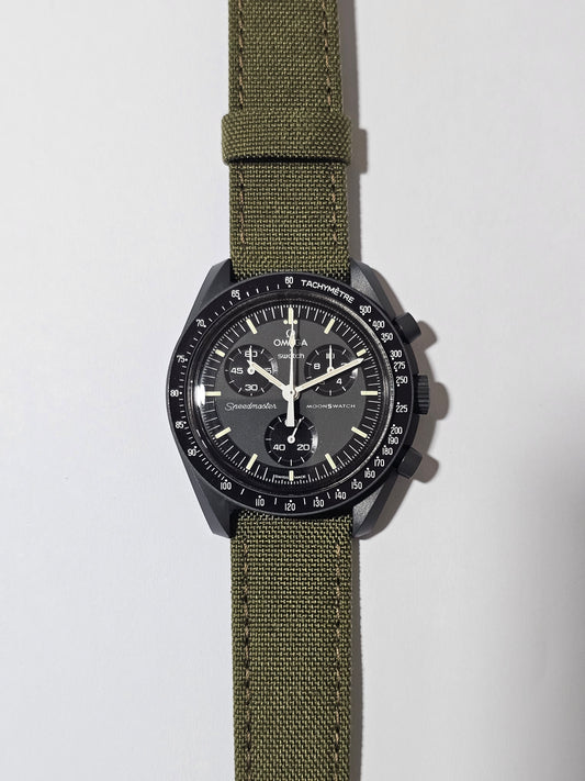 Canvas Strap for Omega x Swatch MoonSwatch – Mission to Mercury – Khaki