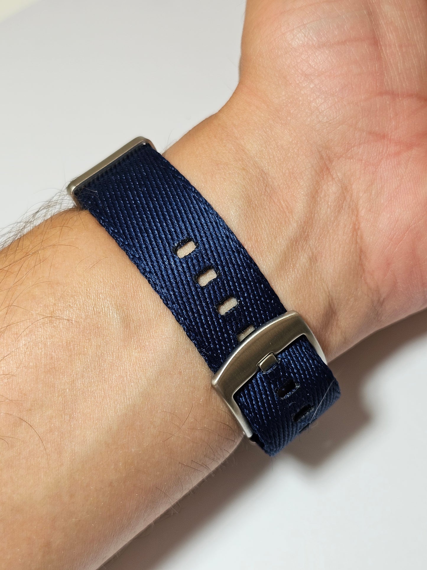 Military Fabric Strap for Omega x Swatch MoonSwatch – Super Blue MoonPhase – Navy