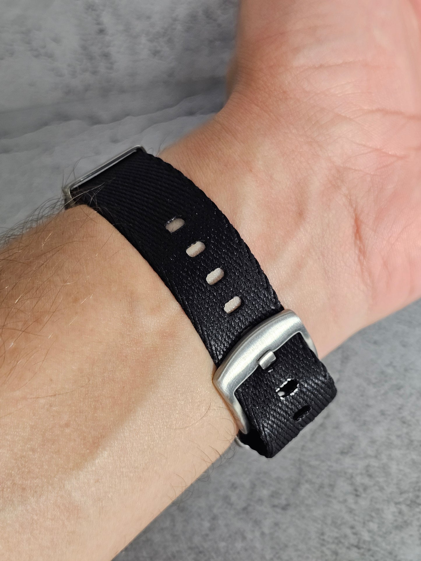 Military Fabric Strap for Omega x Swatch MoonSwatch – Mission to the MoonPhase – Black