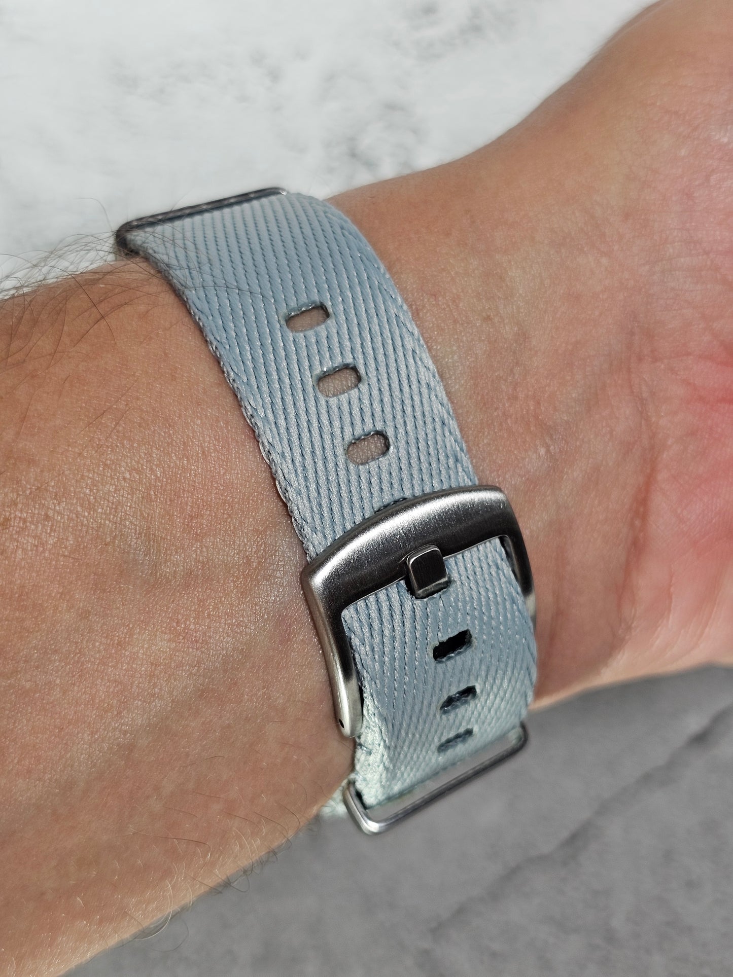 Military Fabric Strap for Omega x Swatch MoonSwatch – Mission to the MoonPhase – Silver