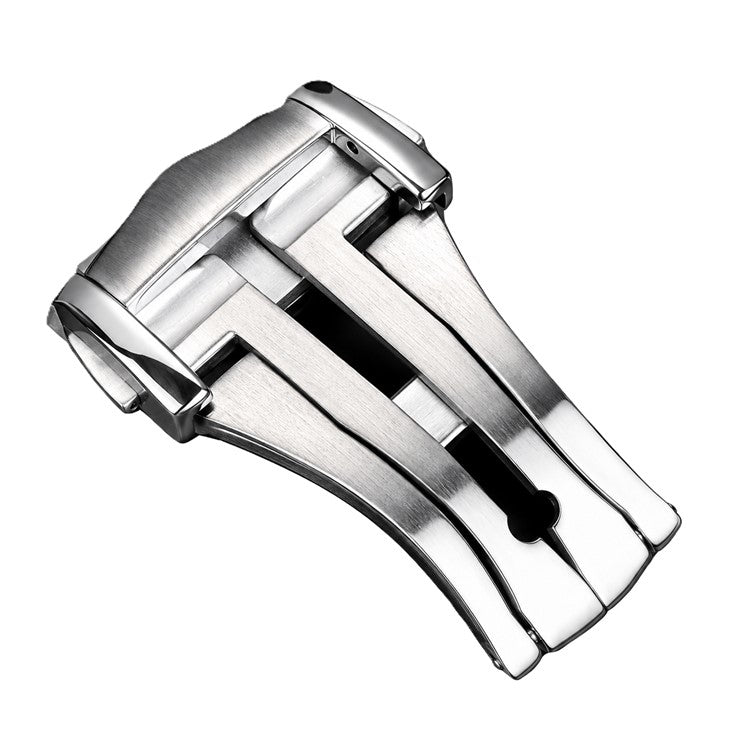 Premium Deployant Clasp - Silver 18mm