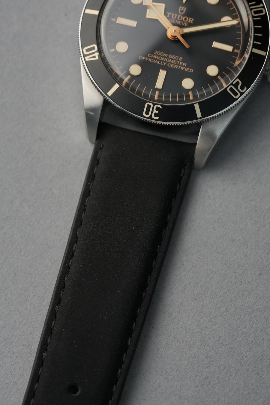 Nubuck Leather Strap for Tudor Black Bay 58