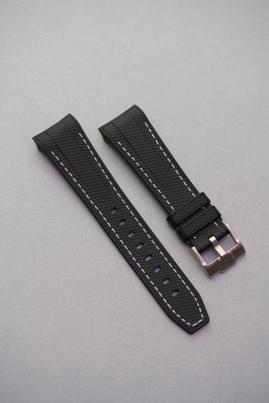 Rubber Woven Strap for Blancpain X Swatch Green Abyss
