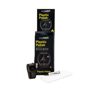 polyWatch Plastic Polish kit with a watch and applicator on a white background