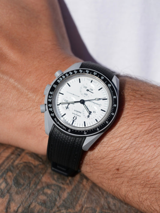 Rubber & Fabric Strap Set for Swatch x Omega MoonSwatch 1965 – Flight Qualified Edition