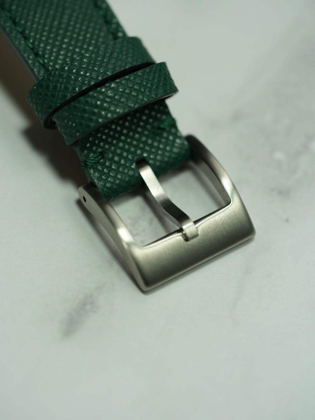 Italian Saffiano Leather for OMEGA Speedmaster Professional – Green