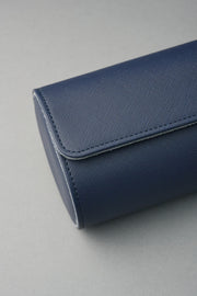 Travel Watch Roll Vegan Crosshatch Leather