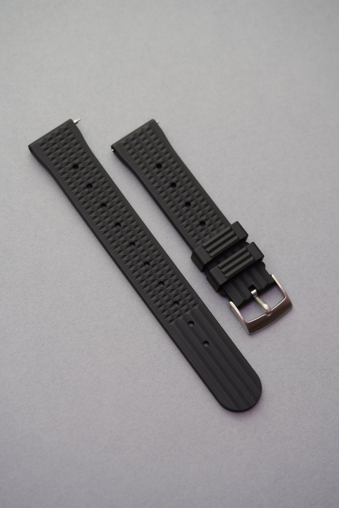 Rubber FKM Waffle Strap for Omega Seamaster