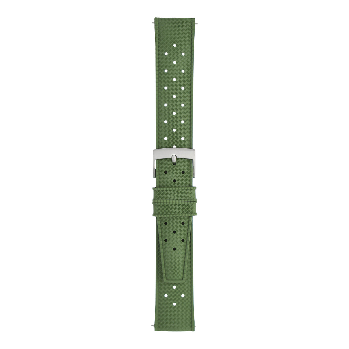 Perforated Basket Weave Watch Strap