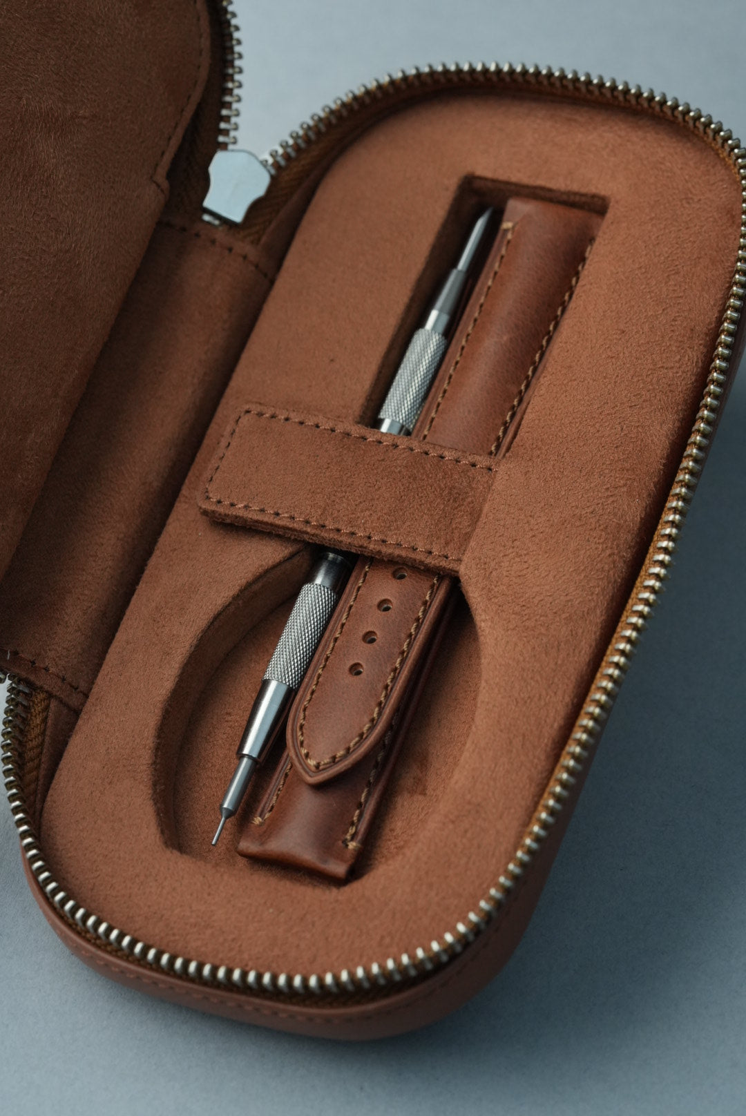 Two Watch Travel Case with Strap & Tool