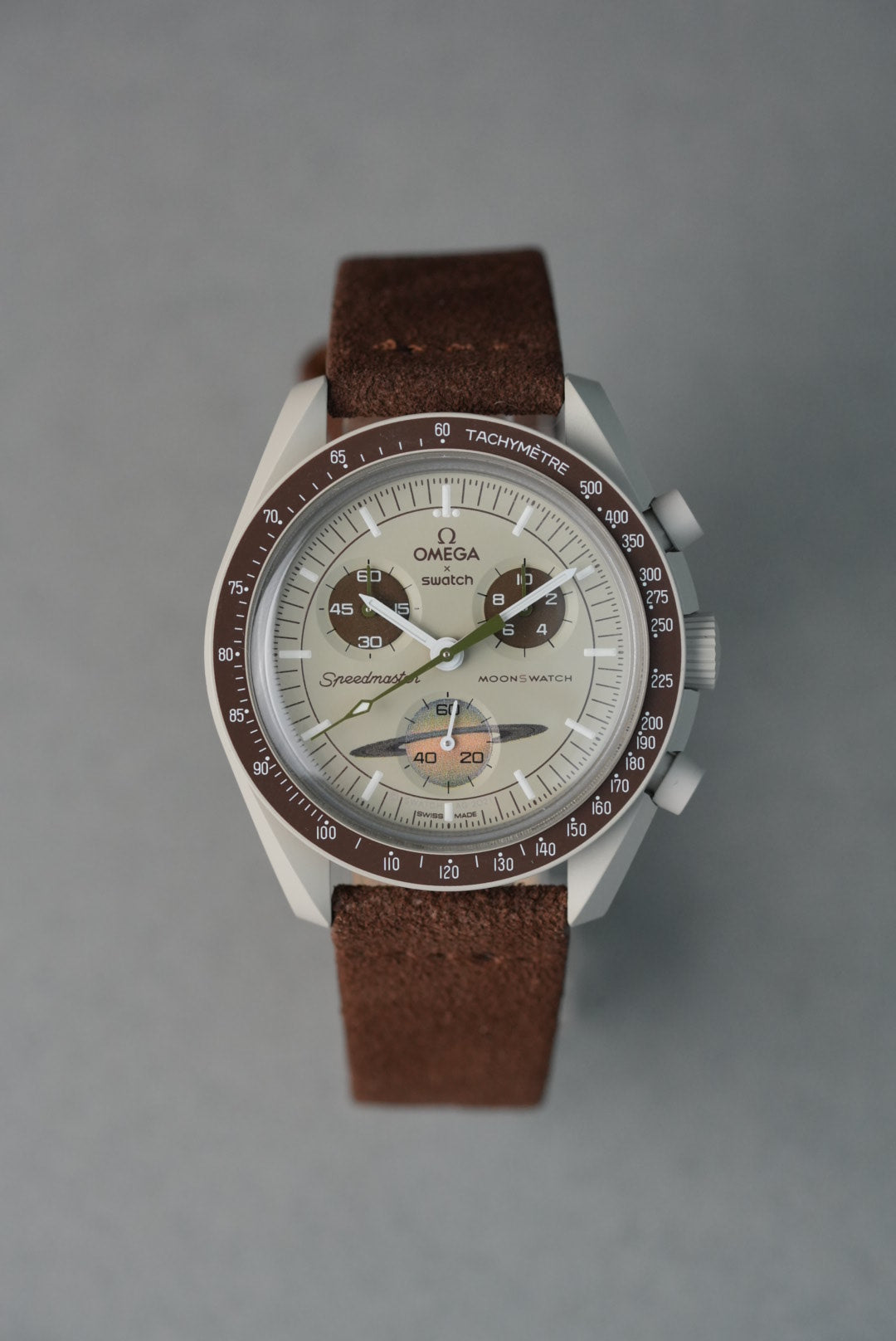 Suede Strap for Omega x Swatch MoonSwatch – Mission to Saturn