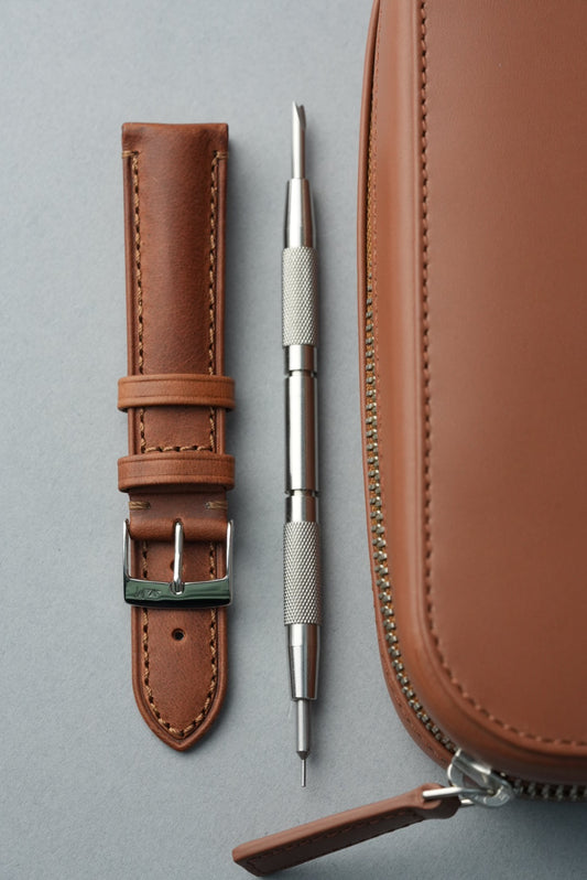 Two Watch Travel Case with Strap & Tool