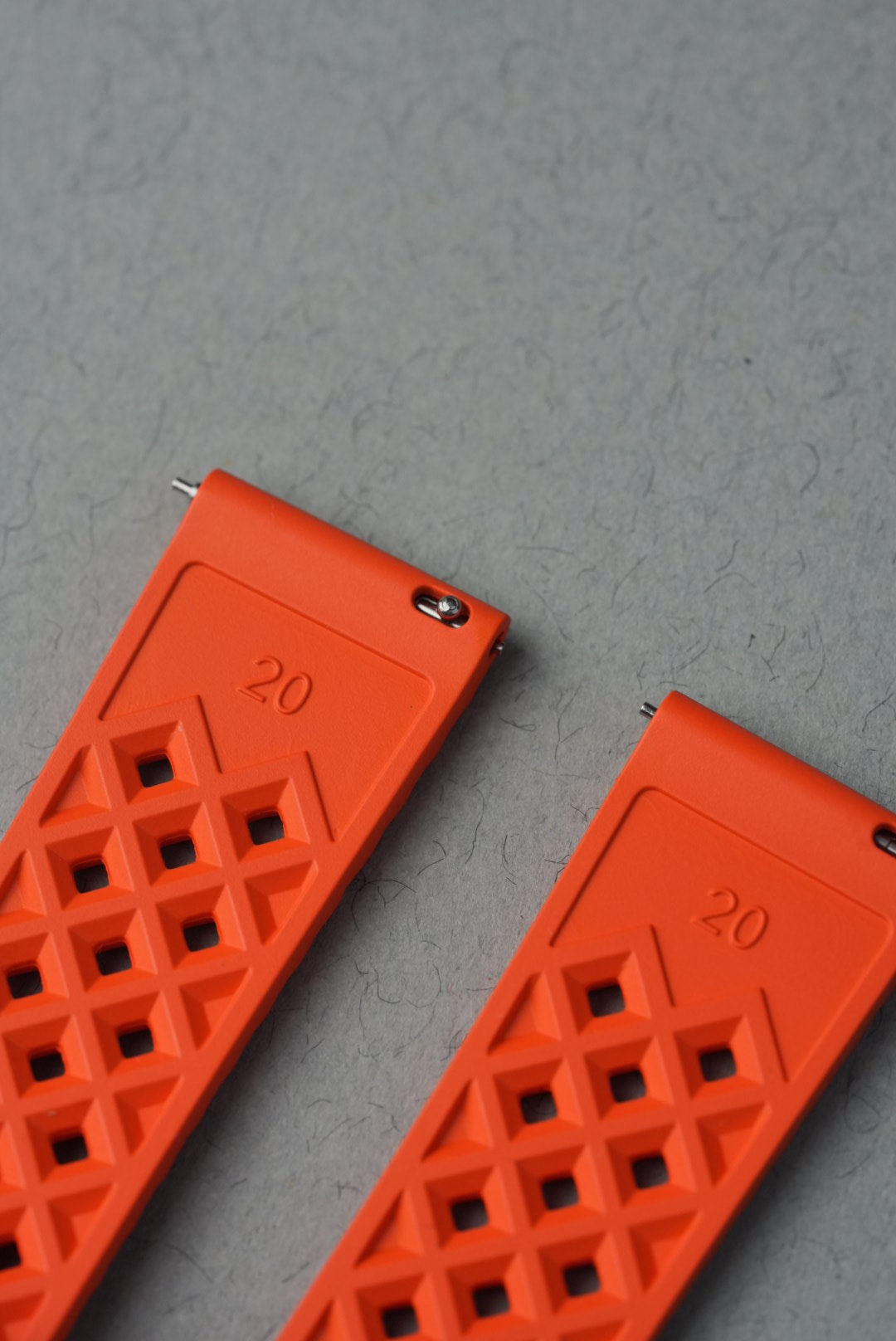 Rubber FKM Honeycomb Strap for Swatch x Omega MoonSwatch – Mission To Jupiter – Orange