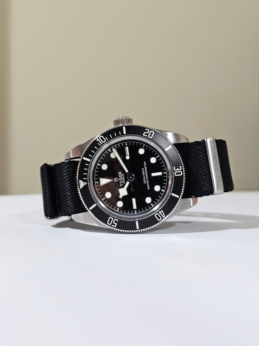 Military Fabric Strap for Tudor – Black Bay 41mm – Black