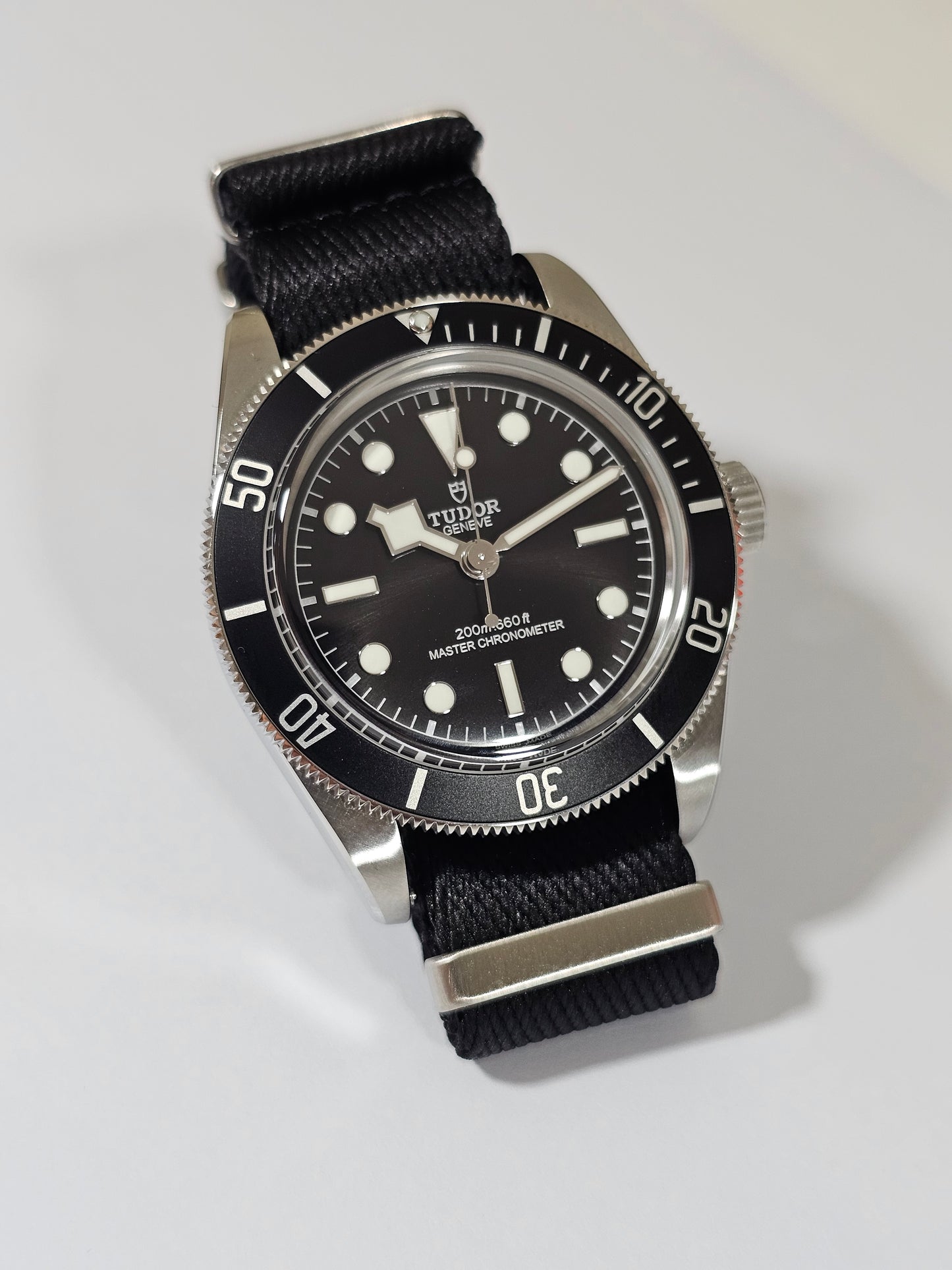 Military Fabric Strap for Tudor – Black Bay 41mm – Black