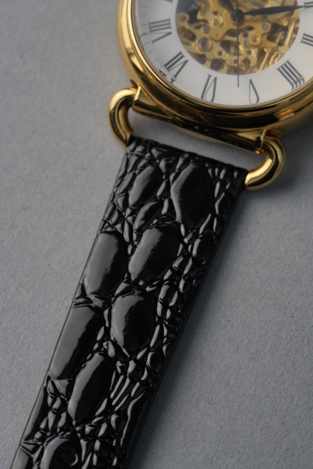 Vintage Crocodile Grain Leather Strap – 8mm to 22mm