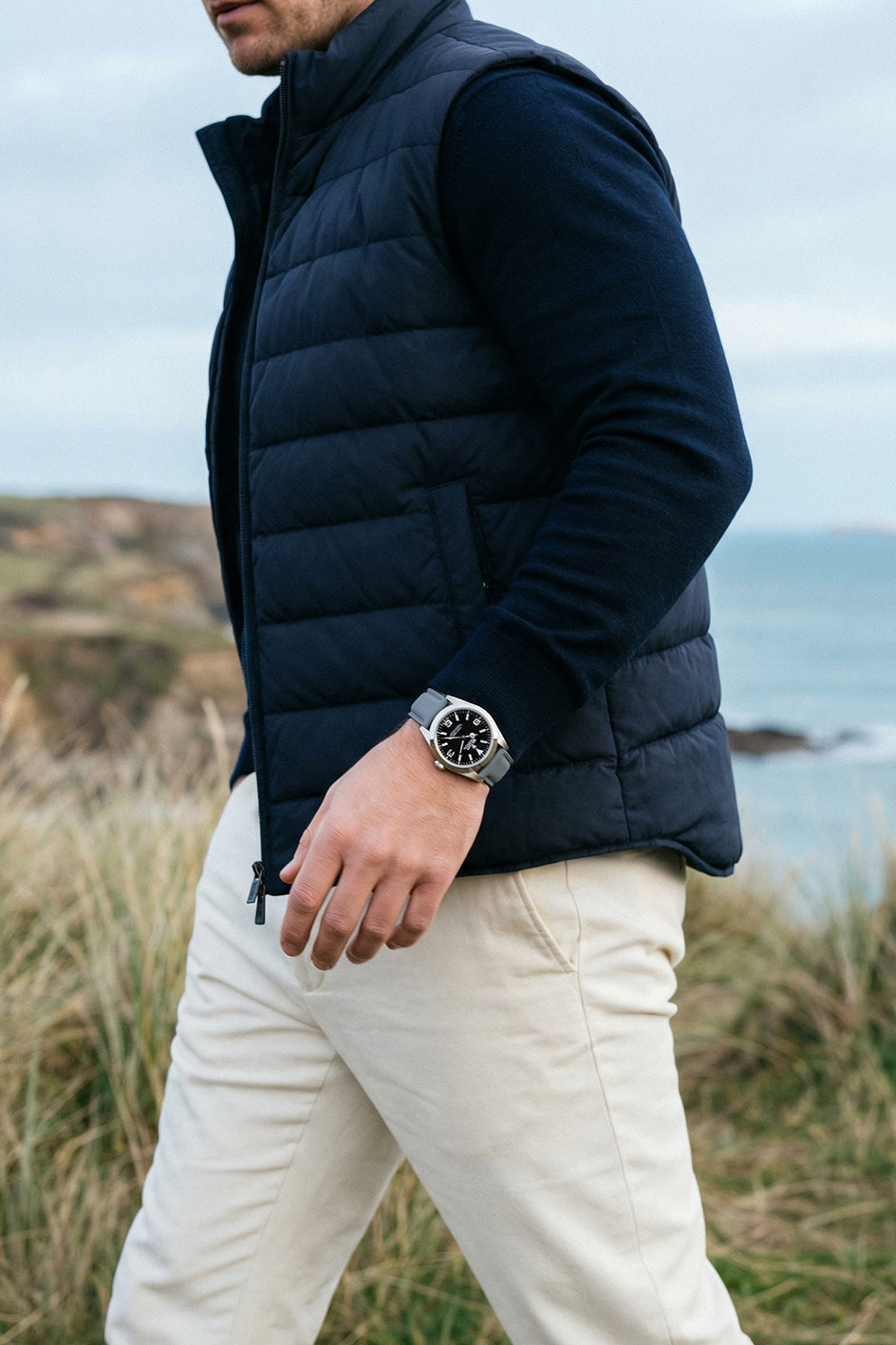 Sailcloth Effect FKM Rubber Strap with Deployant Clasp 20mm-22mm