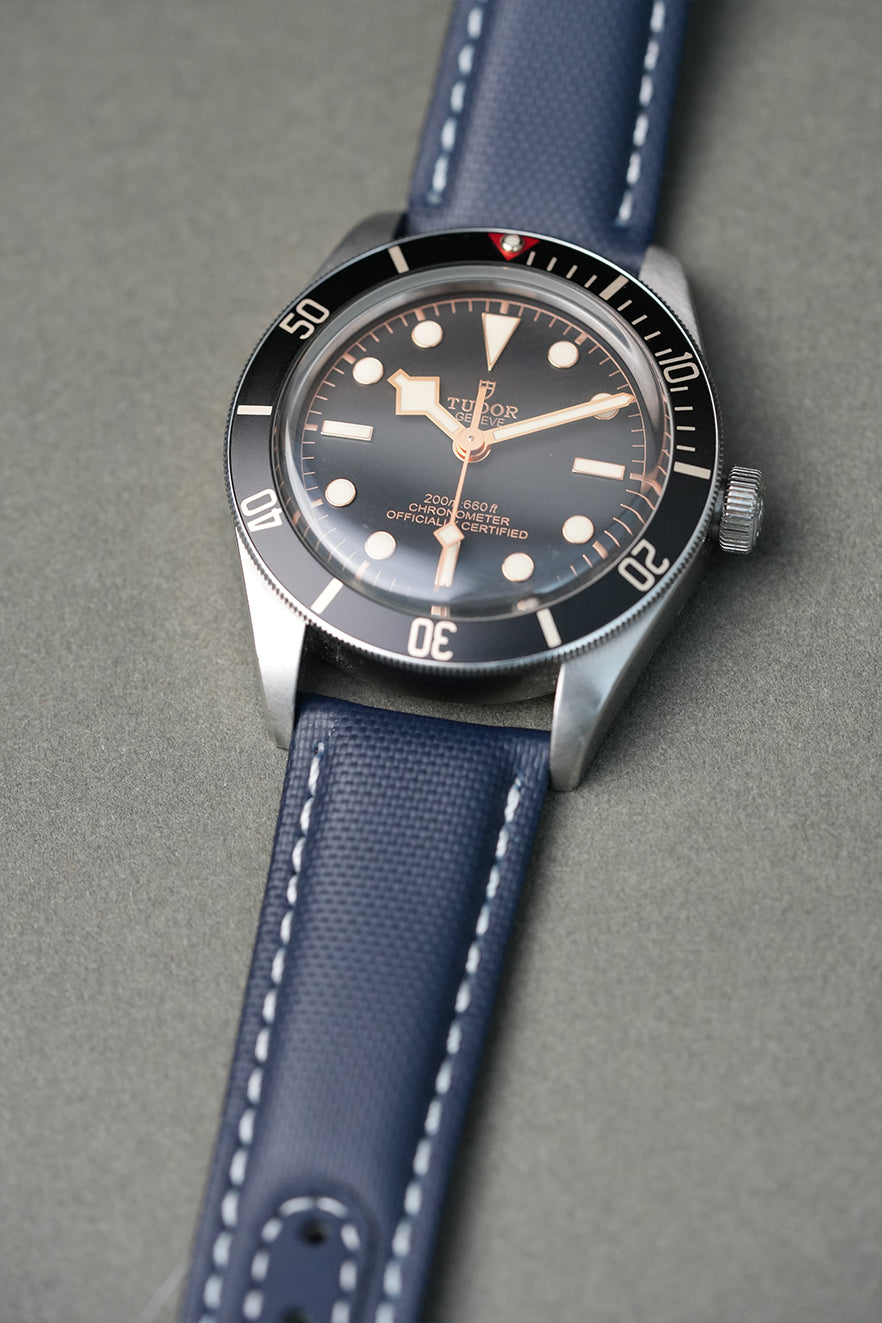 Hamilton Sailcloth Strap with Deployant Clasp