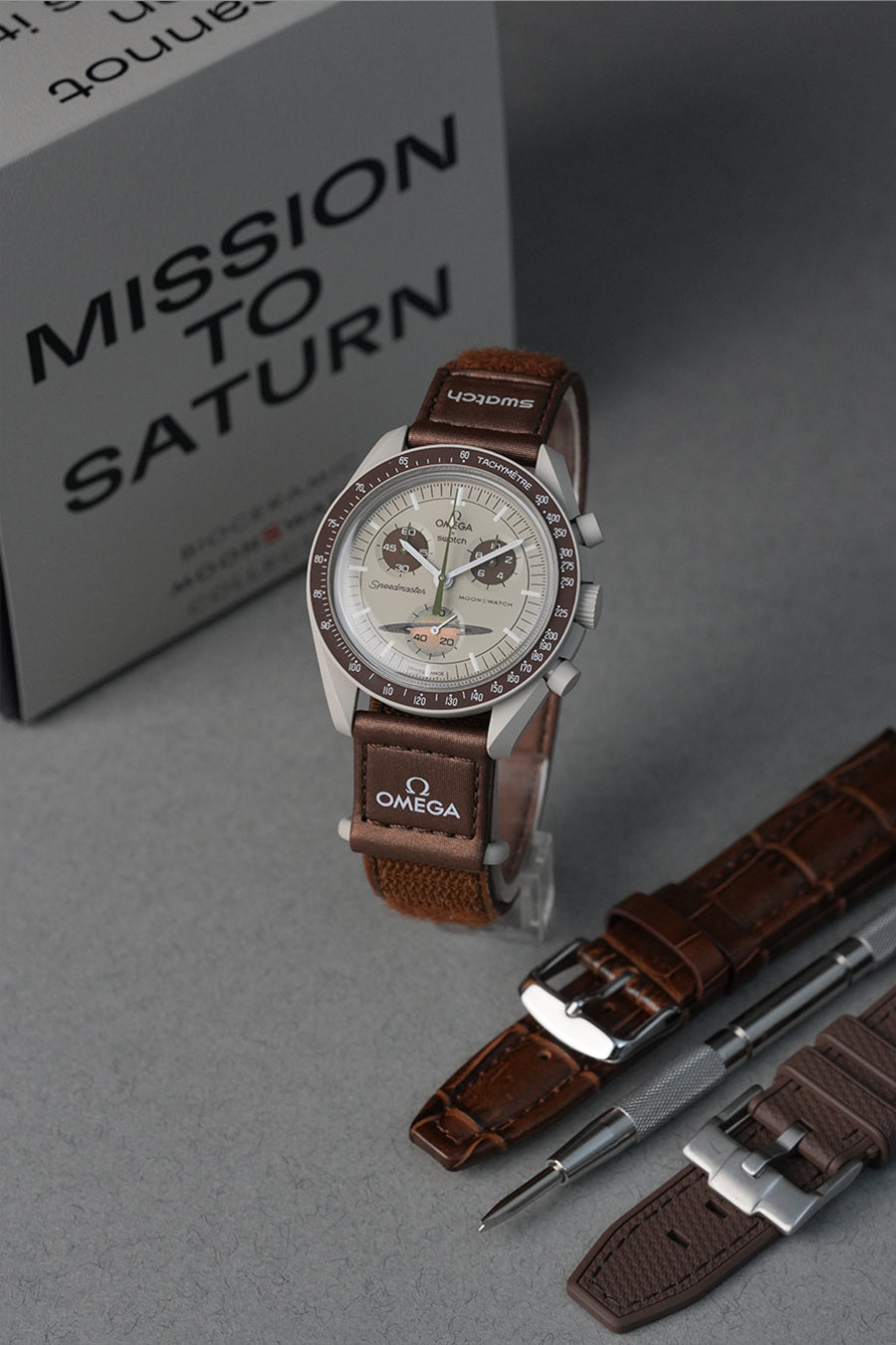 Mission To Saturn 'Flagship' Moonswatch Strap & Watch Bundle – MGB