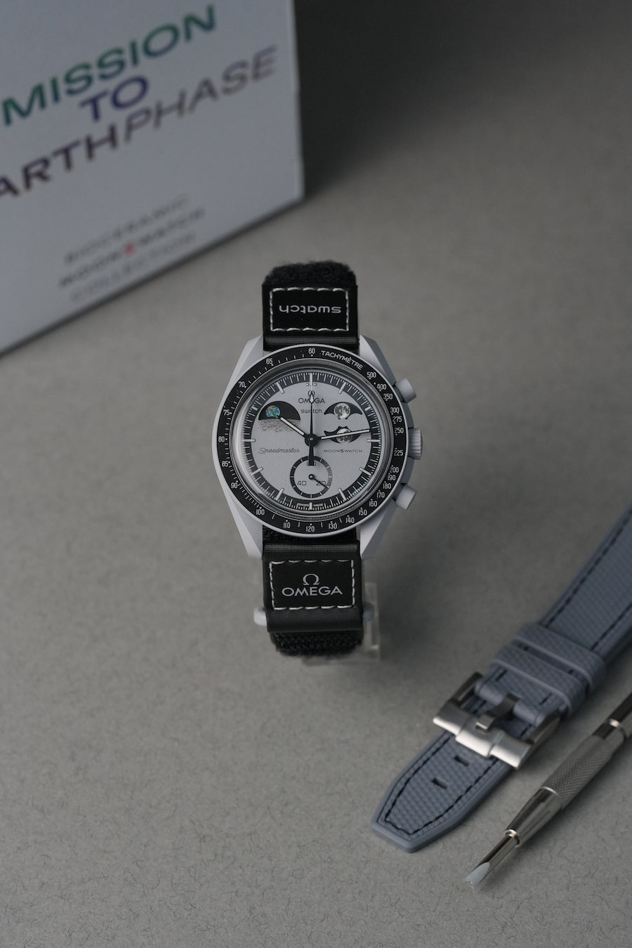 Mission To Earthphase 'Classic' Moonswatch Strap & Watch Bundle