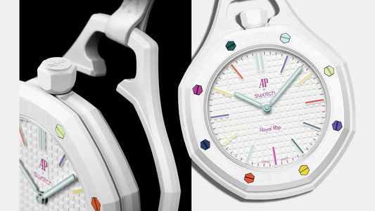 Audemars Piguet × Swatch Royal Pop Officially Revealed: Eight Pocket Watches, £335 Retail, Launching 16 May Worldwide