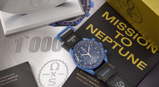 Omega x Swatch MoonSwatch ‘Mission to Neptune’ MoonShine Gold Sells for an Astonishing CHF 69,300!