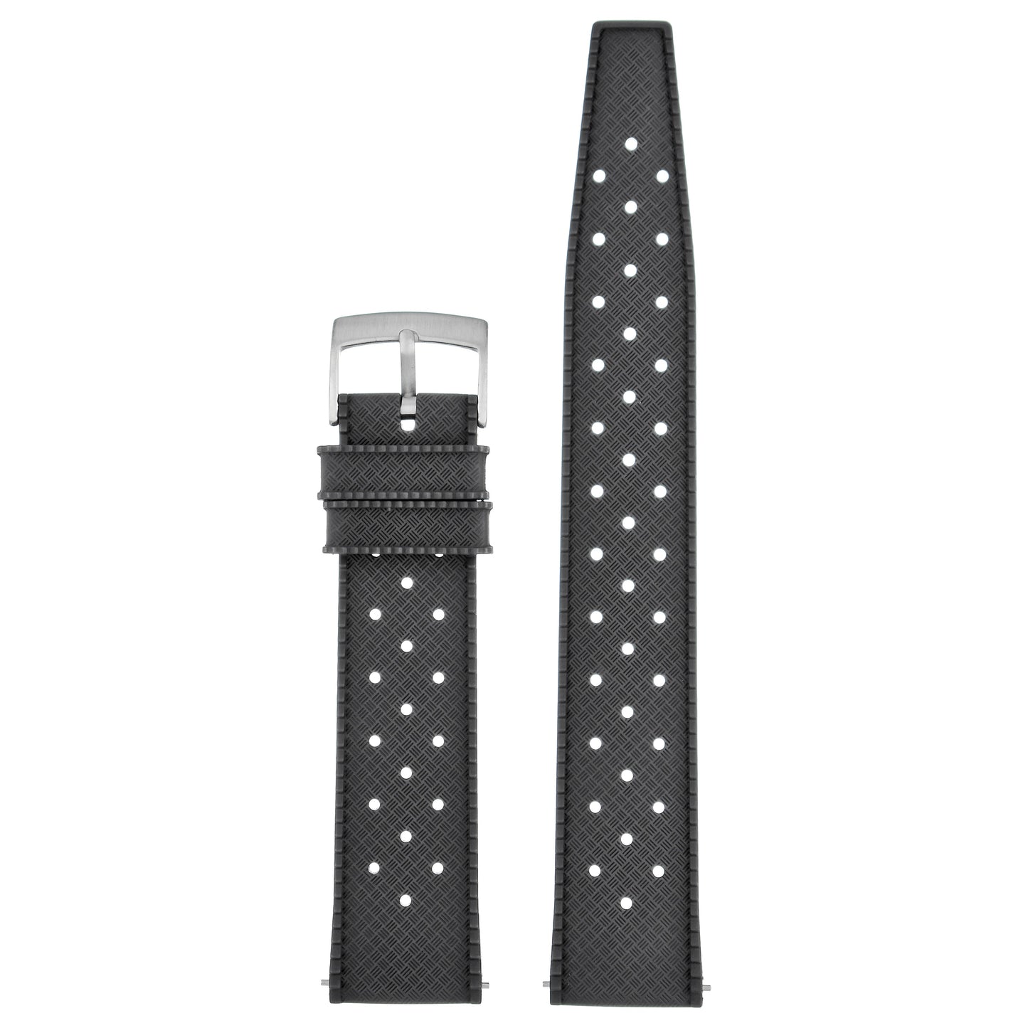 Perforated Basket Weave Watch Strap
