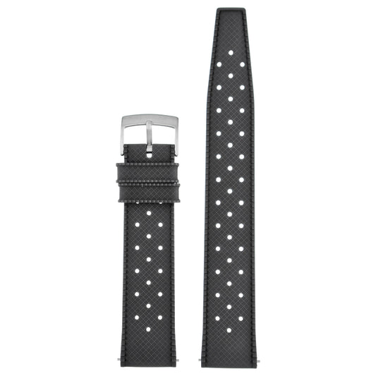 Perforated Basket Weave Watch Strap