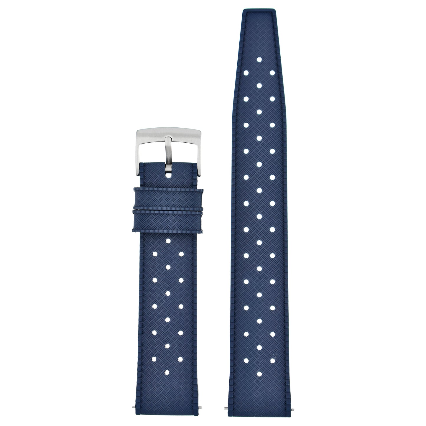 Perforated Basket Weave Watch Strap