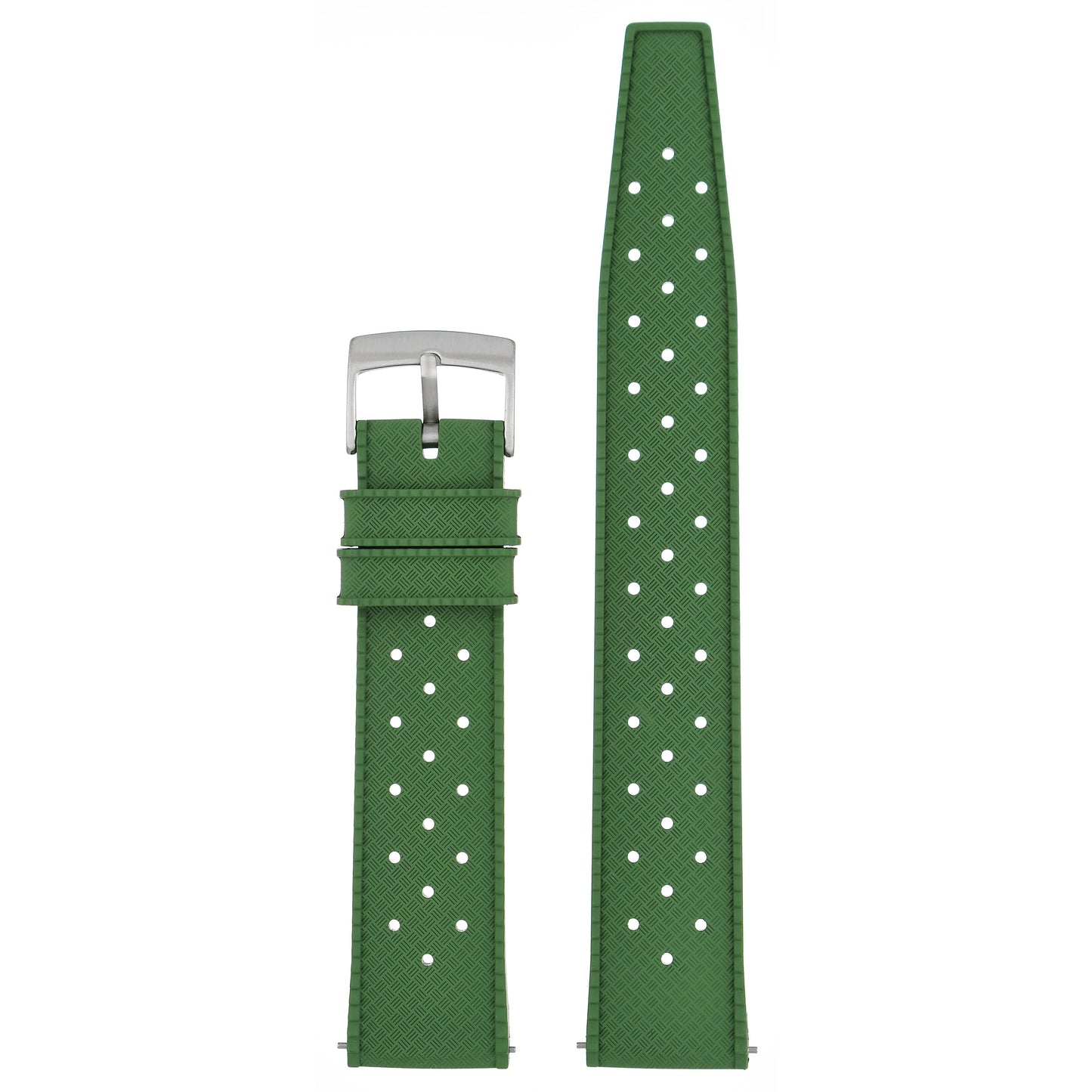 Perforated Basket Weave Watch Strap