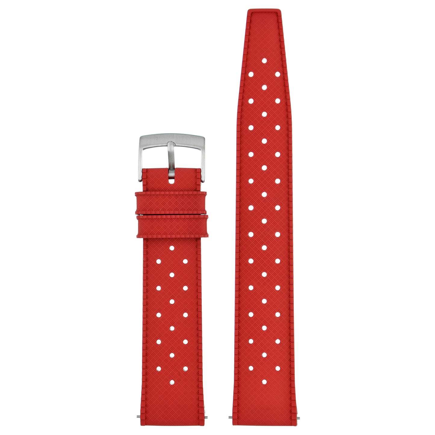 Perforated Basket Weave Watch Strap
