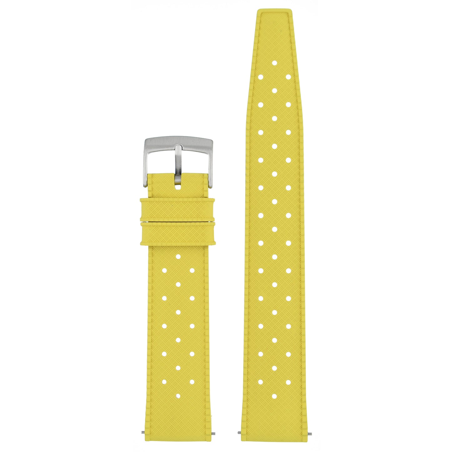 Perforated Basket Weave Watch Strap