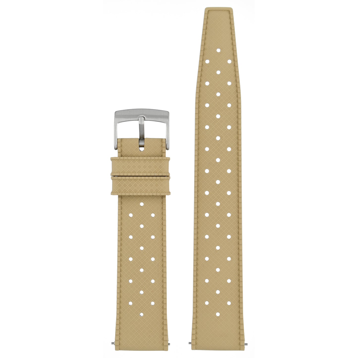 Perforated Basket Weave Watch Strap