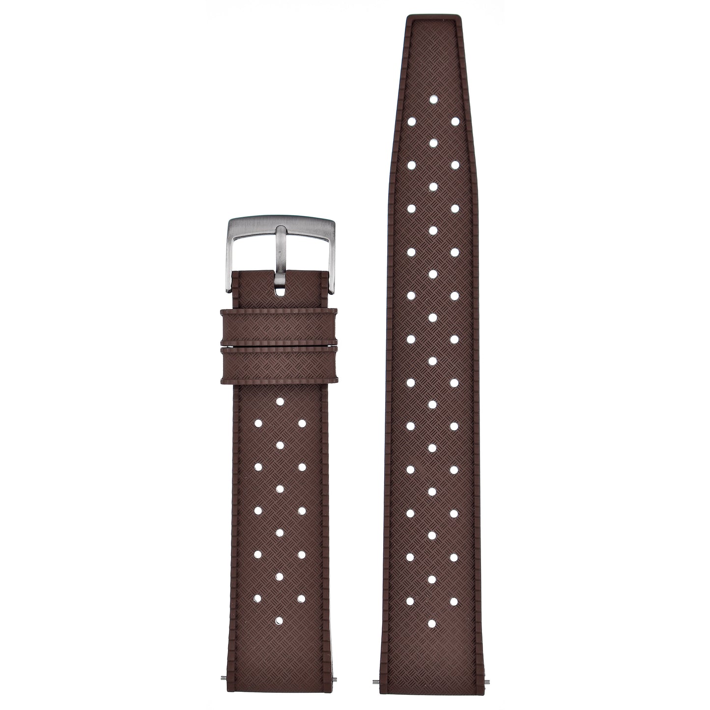 Perforated Basket Weave Watch Strap