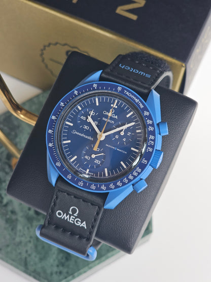 Omega x Swatch MoonSwatch Moonshine Gold Collection - Blue Moon (S033N101-108)