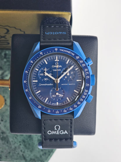 Omega x Swatch MoonSwatch Moonshine Gold Collection - Blue Moon (S033N101-108)