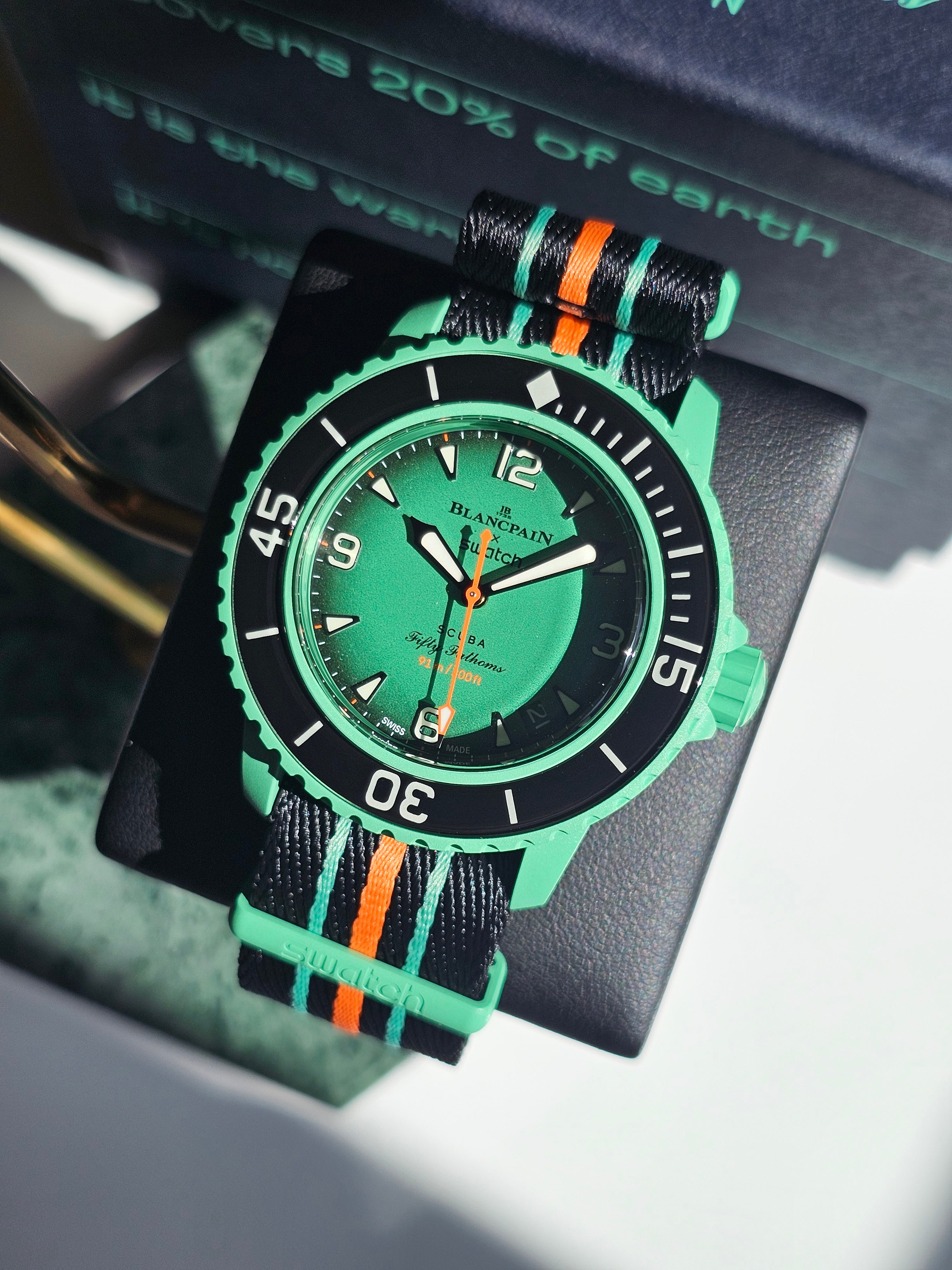 Swatch x Blancpain - Fifty Fathoms Scuba - Bioceramic - Indian Ocean Edition