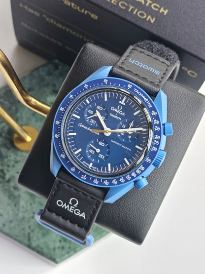 Omega x Swatch MoonSwatch Moonshine Gold Collection - Blue Moon (S033N101-108)