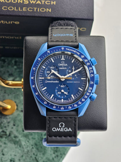 Omega x Swatch MoonSwatch Moonshine Gold Collection - Blue Moon (S033N101-108)