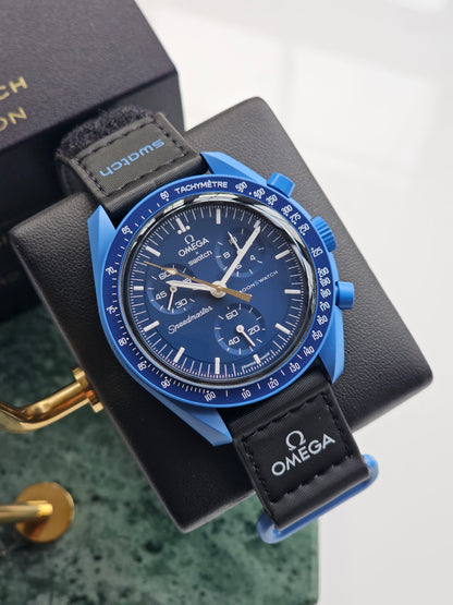 Omega x Swatch MoonSwatch Moonshine Gold Collection - Blue Moon (S033N101-108)