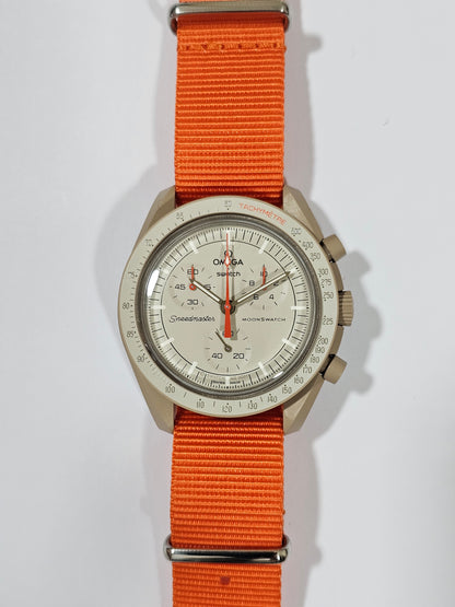 Omega X Swatch MoonSwatch Strap: Nato - Orange