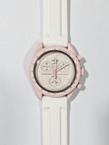 Omega X Swatch MoonSwatch Strap: Silicone - White