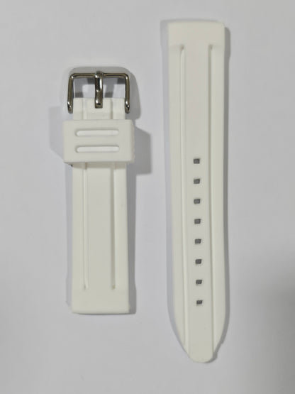 Omega X Swatch MoonSwatch Strap: Silicone - White