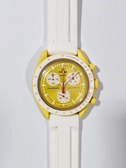 Omega X Swatch MoonSwatch Strap: Silicone - White