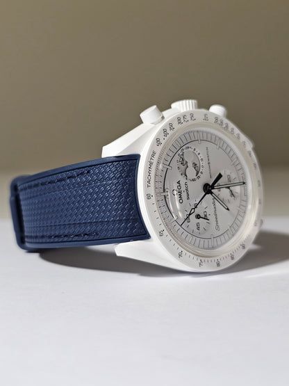 Omega X Swatch MoonSwatch Strap: Rubber Woven - Navy