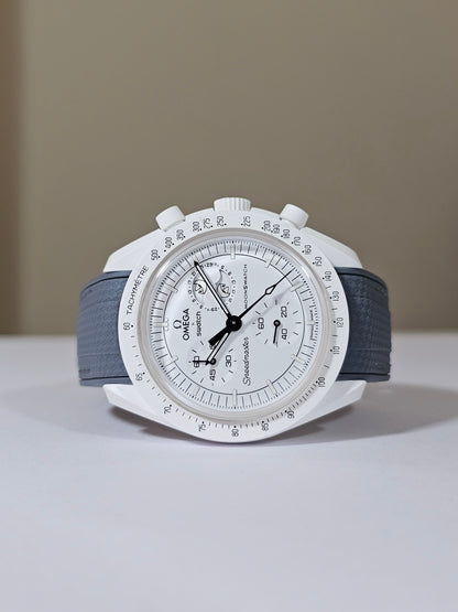 Omega X Swatch MoonSwatch Strap: Rubber Woven - Grey