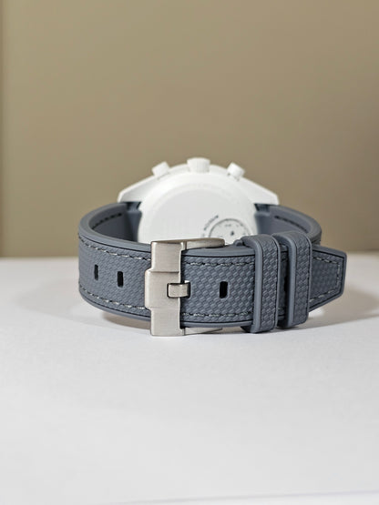 Omega X Swatch MoonSwatch Strap: Rubber Woven - Grey