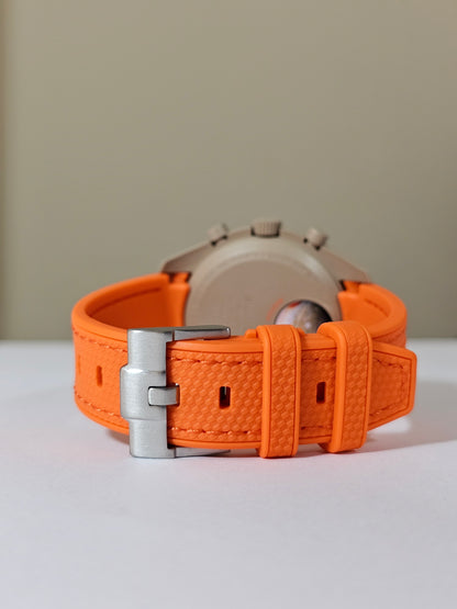 Omega X Swatch MoonSwatch Strap: Rubber Woven - Orange