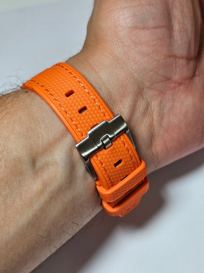 Omega X Swatch MoonSwatch Strap: Rubber Woven - Orange