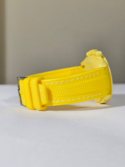 Omega X Swatch MoonSwatch Strap: Rubber Woven - Yellow